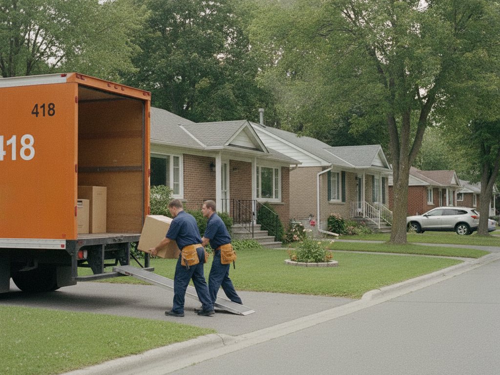 Camion de Déménagement 418 pour un déménagement à Charlesbourg, région de Québec