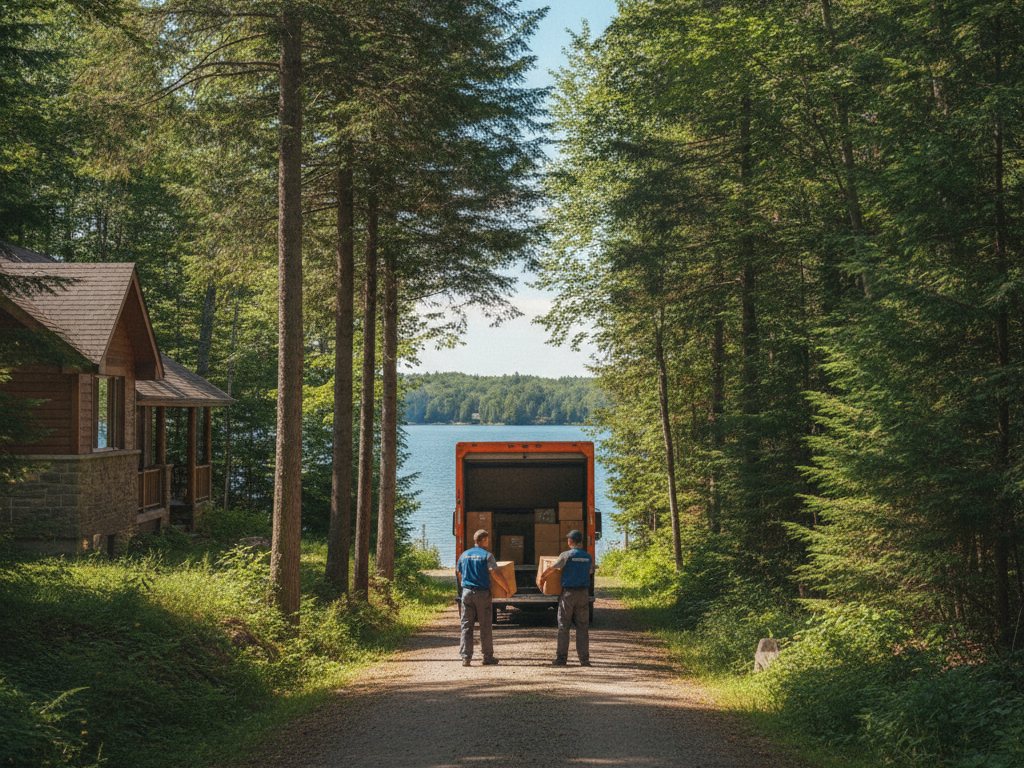 Camion de Déménagement 418 pour un déménagement à Lac-Saint-Charles, région de Québec