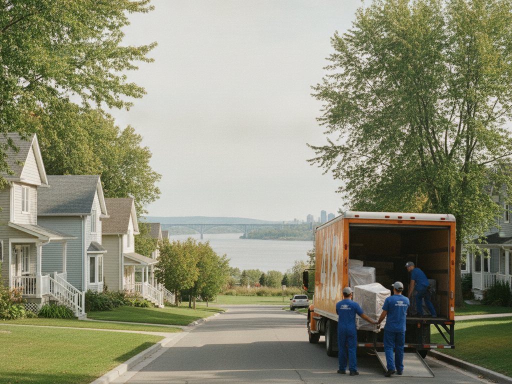 Camion de Déménagement 418 pour un déménagement à Lévis, région de Québec