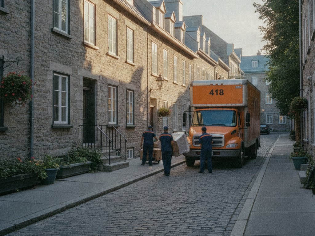 Camion de Déménagement 418 pour un déménagement à Québec, région de Québec