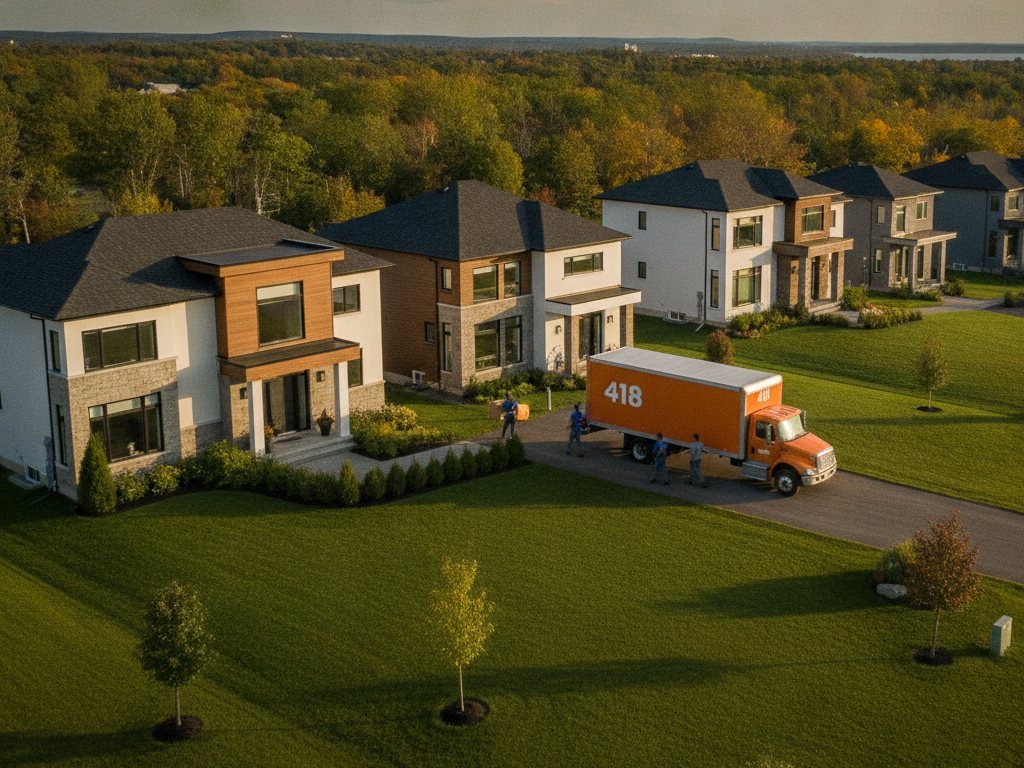 Camion de Déménagement 418 pour un déménagement à Saint-Augustin-de-Desmaures, région de Québec