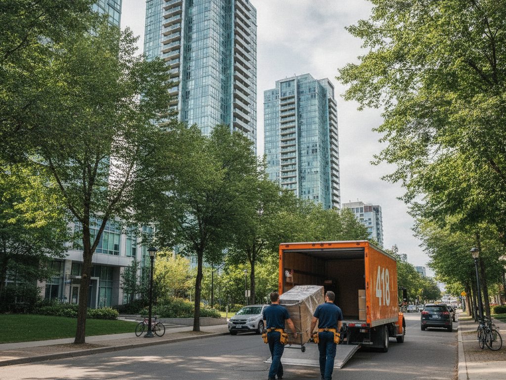 Camion de Déménagement 418 pour un déménagement à Sainte-Foy, région de Québec