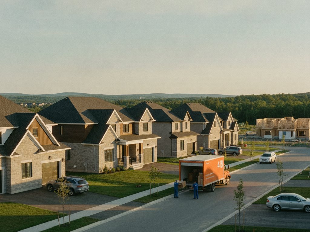 Camion de Déménagement 418 pour un déménagement à Val-Bélair, région de Québec